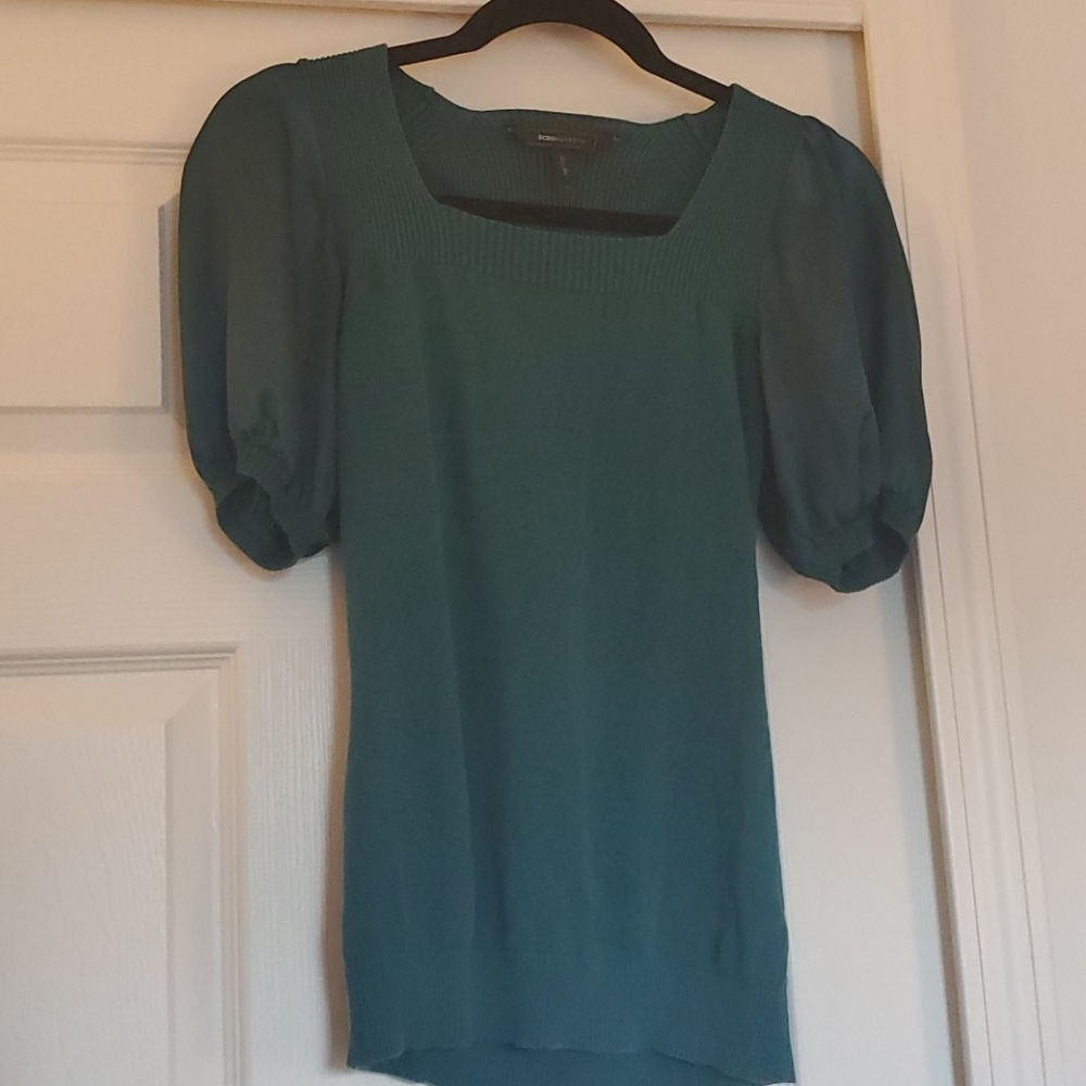 BCBG Max Azria Short Sleeved Sweater Top